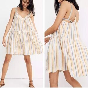 MADEWELL Rainbow Striped Dress Cover Up